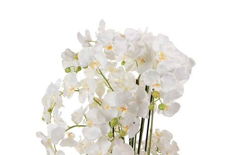 ORQUIDEA POLIESTER BLANCA CON MACETA 70x70x155 CM