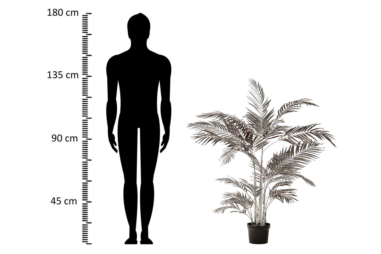 Palmeira cinza com panela 75x45x135 cm