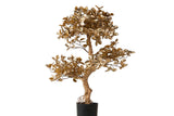 ARBOL FICUS DORADO CON MACETA 70x42x89 CM