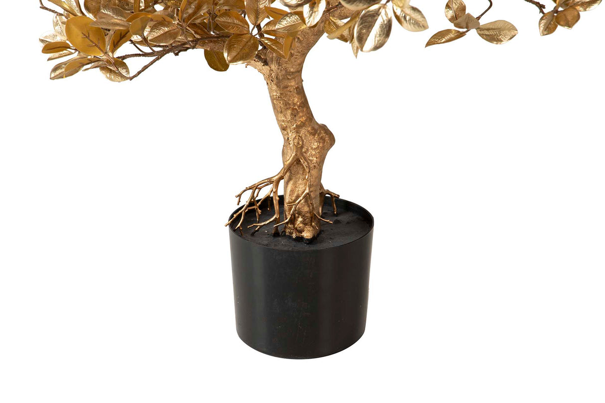 ARBOL FICUS DORADO CON MACETA 70x42x89 CM