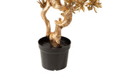 ARBOL BONSAI DORADO CON MACETA 75x50x152 CM