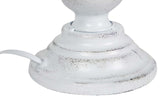 LAMPARA DE SOBREMESA METAL GRIS 23x23x53 CM