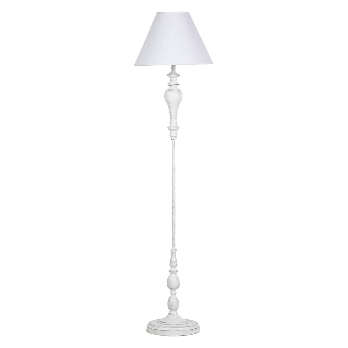 LAMPARA DE PIE METAL GRIS 38x38x155 CM
