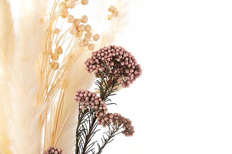 BOUQUET FLORES SILVERESTRES PRESERVADAS 26x15x43CM