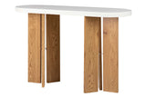 Console blanc marron MDF 120x40x75 cm