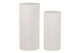 SET 2 PEDESTALES MDF 36x36x81 31x31x66 CM