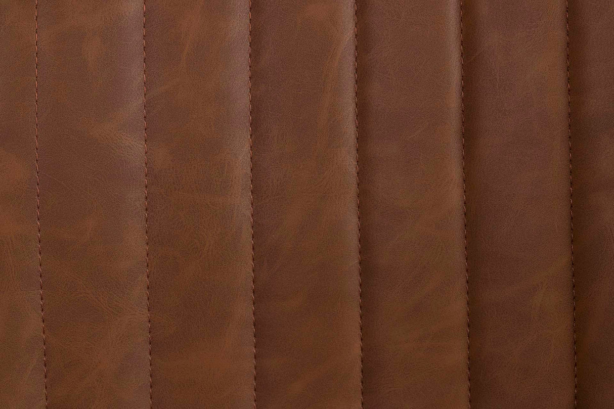 TABURETE REGULABLE METAL PU MARRON 46x57x96/118 CM