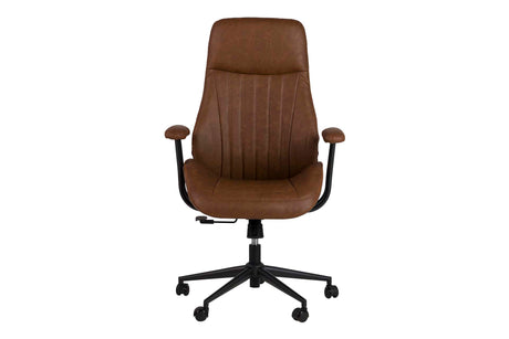 SILLA ESCRITORIO REGULABLE MARRON 71x65x112/120 CM