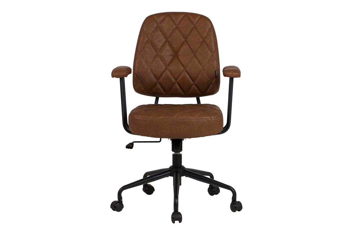 SILLA ESCRITORIO REGULABLE MARRON 65x68x97/103 CM