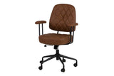 SILLA ESCRITORIO REGULABLE MARRON 65x68x97/103 CM