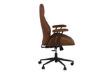 SILLA ESCRITORIO REGULABLE MARRON 71x65x112/120 CM