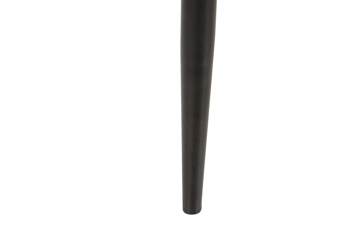 SILLA METAL POLIESTER BEIGE NEGRO 48x56x80 CM