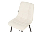 SILLA METAL POLIESTER BEIGE NEGRO 48x56x80 CM