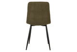 SILLA METAL POLIESTER VERDE NEGRO 48x56x80 CM