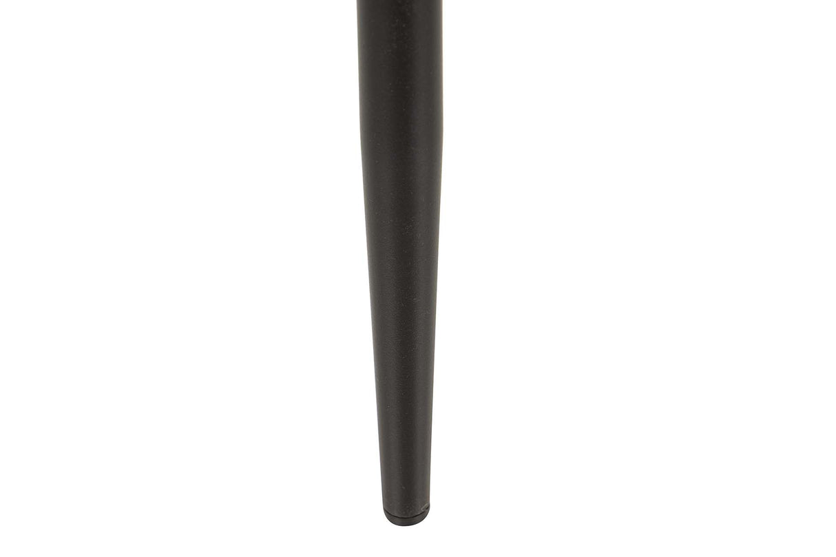 SILLA METAL VELVET AZUL NEGRO 48x56x80 CM