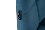 SILLA METAL VELVET AZUL NEGRO 48x56x80 CM