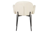 SILLA METAL POLIESTER BEIGE NEGRO 59x62x80 CM