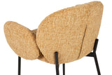 SILLA METAL POLIESTER AMARILLO NEGRO 59x62x80 CM