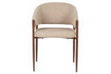 SILLA METAL POLIESTER MARRON 60x56x79 CM