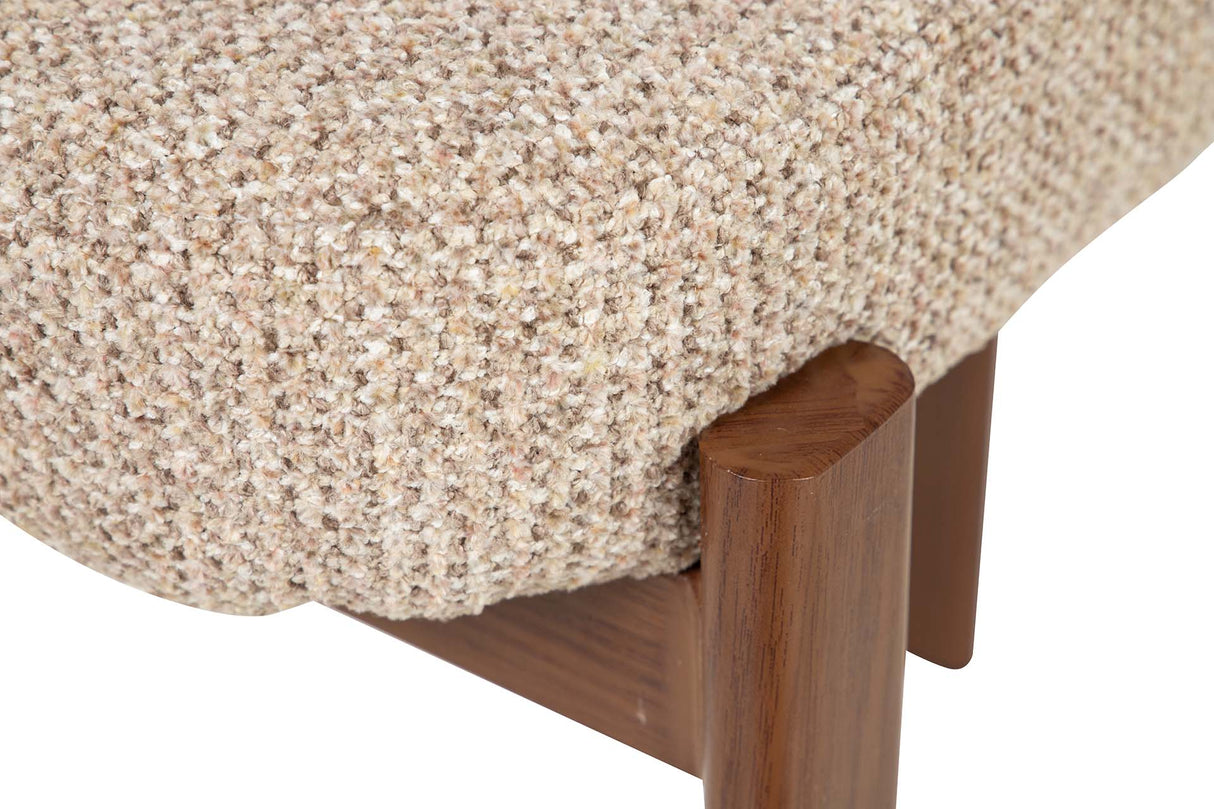 SILLA METAL POLIESTER MARRON 56x56x82 CM