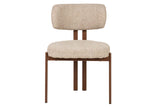 SILLA METAL POLIESTER MARRON 56x56x82 CM