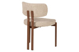 SILLA METAL POLIESTER MARRON 56x56x82 CM