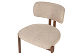 SILLA METAL POLIESTER MARRON 56x56x82 CM