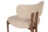 SILLA METAL POLIESTER MARRON 56x56x82 CM