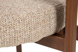SILLA METAL POLIESTER MARRON 56x56x82 CM