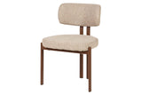 SILLA METAL POLIESTER MARRON 56x56x82 CM