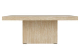 MESA DE CENTRO MDF MARRON 80x80x32 CM