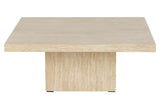 MESA DE CENTRO MDF MARRON 80x80x32 CM