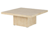 MESA DE CENTRO MDF MARRON 80x80x32 CM