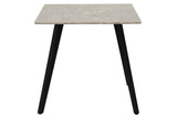 MESA DE COMEDOR MDF METAL GRIS NEGRO 80x80x75 CM