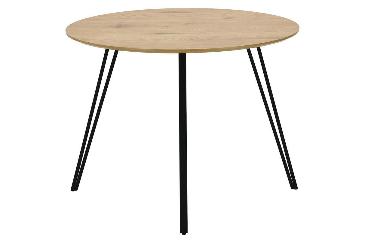 MESA DE COMEDOR MDF METAL MARRON 100x100x75CM