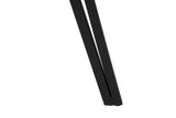 MESA DE COMEDOR MDF METAL GRIS NEGRO 100x100x75 CM