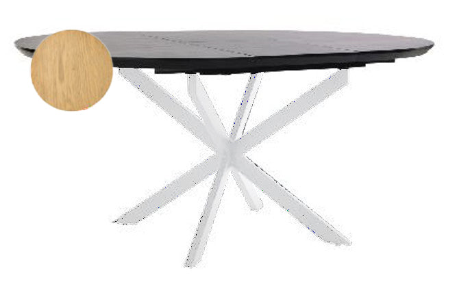 MESA DE COMEDOR EXTENSIBLE MDF 120-160x90x75 CM