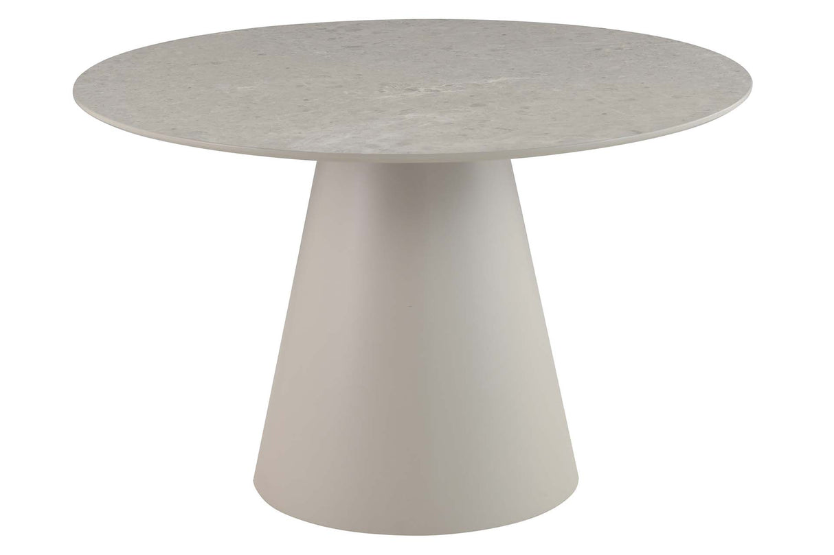 MESA DE COMEDOR MDF GRIS 120x120x75 CM