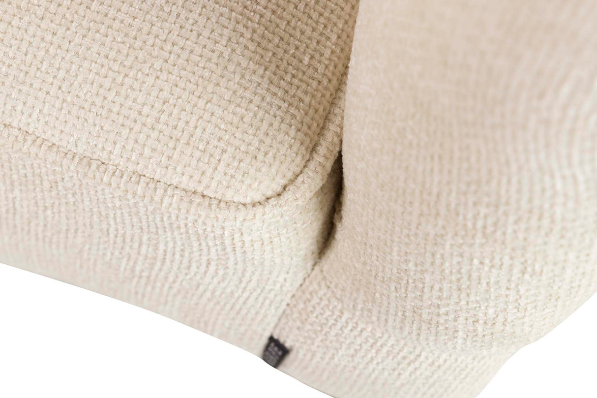 SOFÁ CHENILLA BEIGE 129x72x80 CM