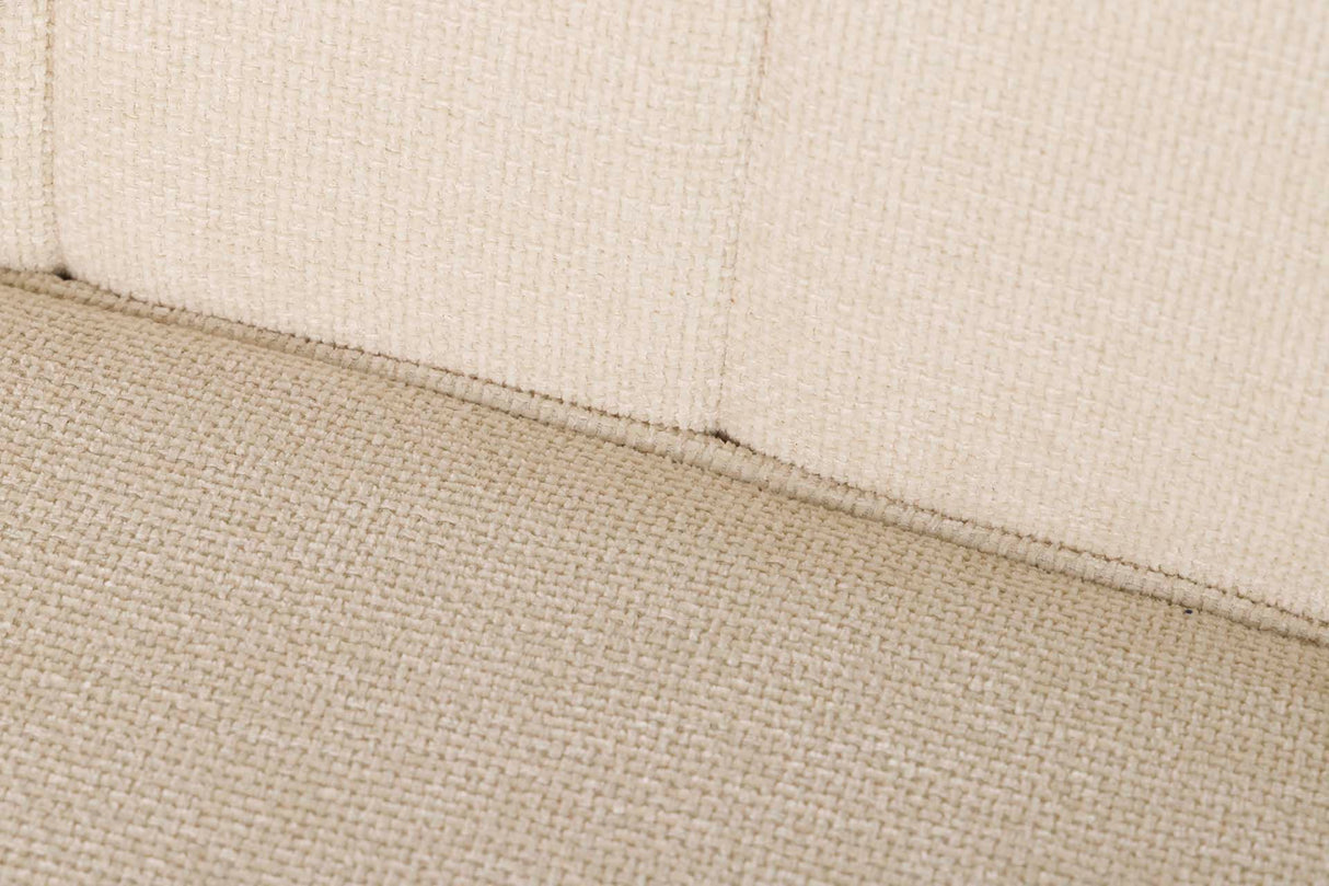 SOFÁ CHENILLA BEIGE 129x72x80 CM