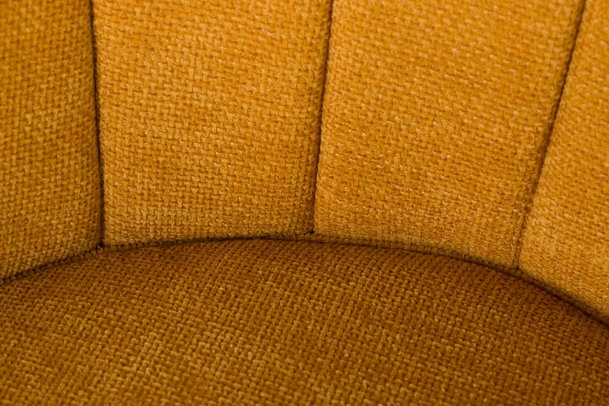 Gelber Chenilla 70x72x80 cm Sessel
