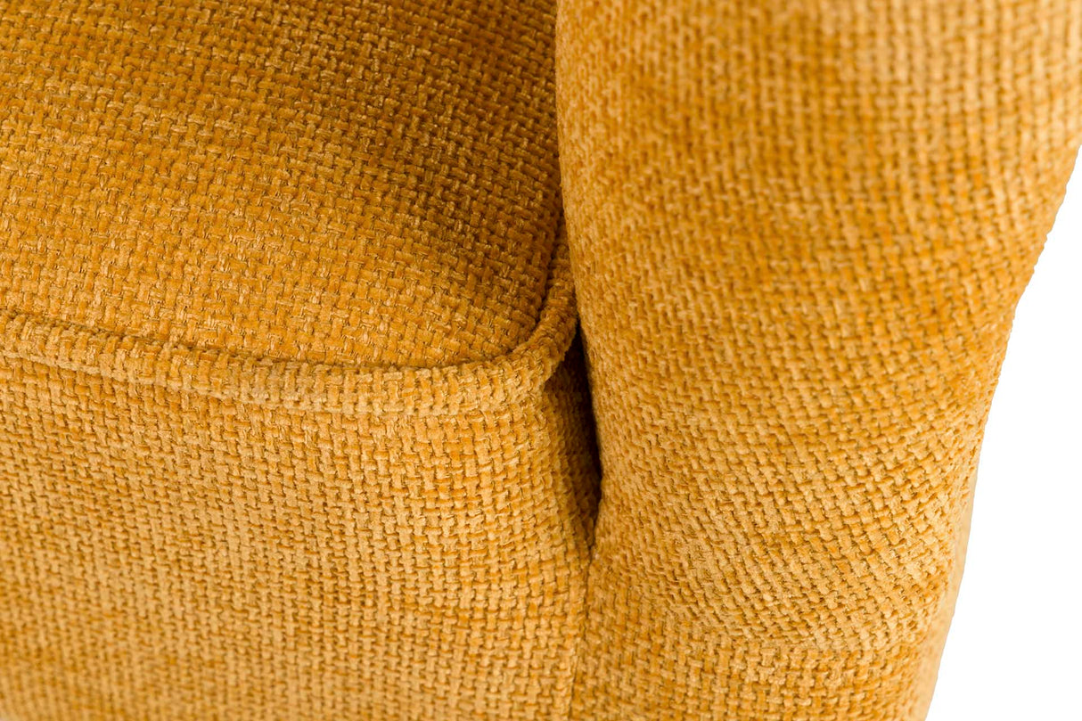 SOFÁ CHENILLA AMARILLO 129x72x80 CM