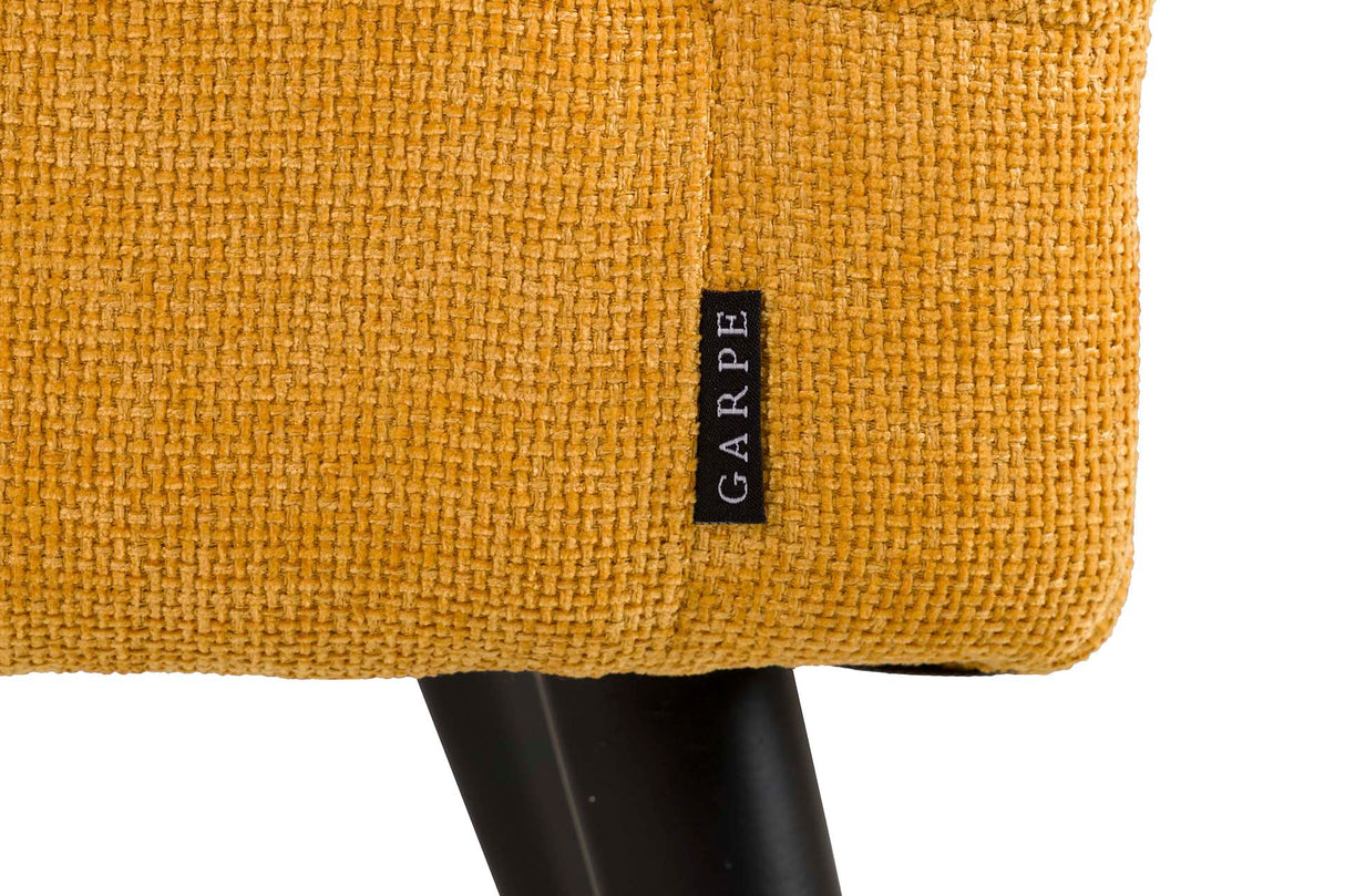 SOFÁ CHENILLA AMARILLO 129x72x80 CM
