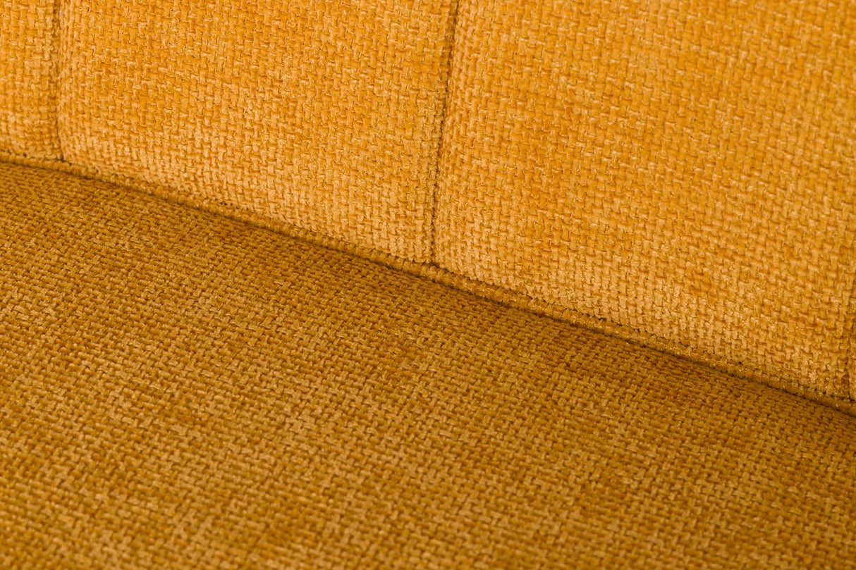 SOFÁ CHENILLA AMARILLO 129x72x80 CM
