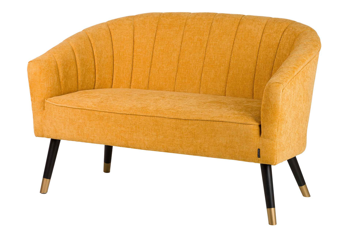 SOFA CHENILLA AMARILLO 129x72x80 CM