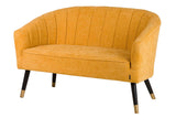SOFÁ CHENILLA AMARILLO 129x72x80 CM