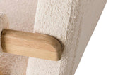 SOFA BOUCLE BLANCO 134x76x85 CM