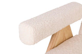 SOFA BOUCLE BLANCO 134x76x85 CM