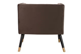 BUTACA VELVET MARRON 70x70x74 CM