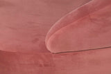 Canapé en velours rosa 195x84x76 cm